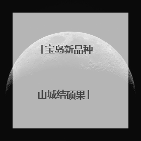 宝岛新品种 山城结硕果