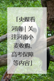 央媒看河南｜关注河南小麦收购、高考保障等内容