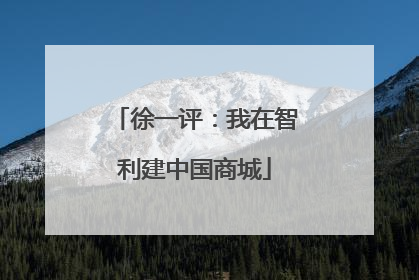 徐一评：我在智利建中国商城