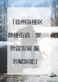 徐州鼓楼区牌楼街道：聚势谋发展 服务赋新能