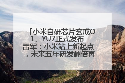 小米自研芯片玄戒O1、YU7正式发布 雷军：小米站上新起点，未来五年研发翻倍再投2000亿元