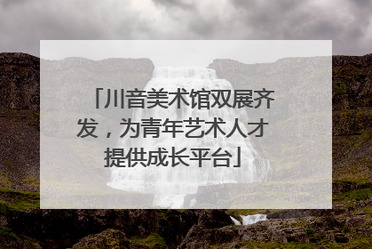 川音美术馆双展齐发，为青年艺术人才提供成长平台