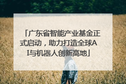 广东省智能产业基金正式启动，助力打造全球AI与机器人创新高地