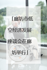 廊坊市低空经济发展座谈会在廊坊举行