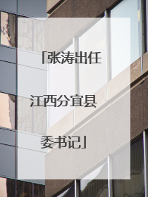 张涛出任江西分宜县委书记