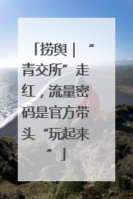 捞舆｜“青交所”走红，流量密码是官方带头“玩起来”