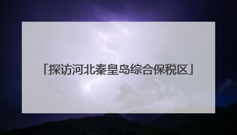 探访河北秦皇岛综合保税区