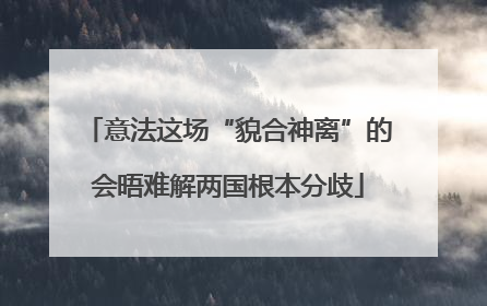 意法这场“貌合神离”的会晤难解两国根本分歧