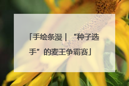 手绘条漫｜“种子选手”的麦王争霸赛