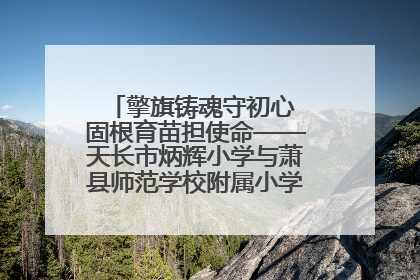 擎旗铸魂守初心 固根育苗担使命——天长市炳辉小学与萧县师范学校附属小学结对共建活动纪实