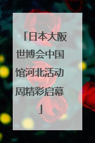 日本大阪世博会中国馆河北活动周精彩启幕