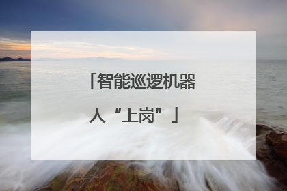智能巡逻机器人“上岗”