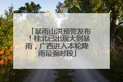 暴雨山洪预警发布！桂北已出现大到暴雨，广西进入本轮降雨最强时段