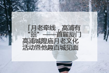 月老牵线，高浦有“囍”——首届厦门高浦城隍庙月老文化活动暨他趣百城见面会隆重举办