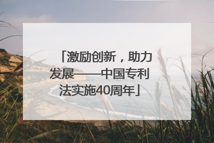 激励创新，助力发展——中国专利法实施40周年