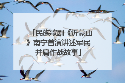 民族歌剧《沂蒙山》南宁首演讲述军民并肩作战故事