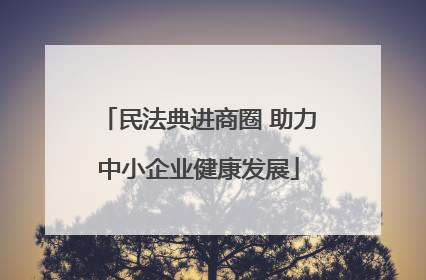 民法典进商圈 助力中小企业健康发展