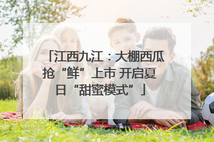 江西九江：大棚西瓜抢“鲜”上市 开启夏日“甜蜜模式”