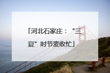河北石家庄：“三夏”时节麦收忙