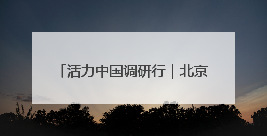 活力中国调研行｜北京打造人工智能第一城