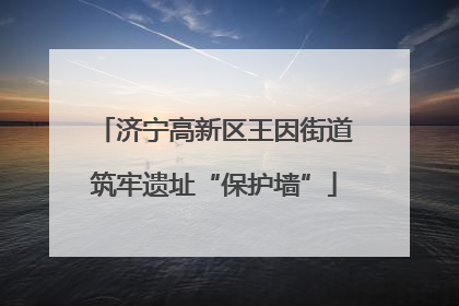 济宁高新区王因街道筑牢遗址“保护墙”