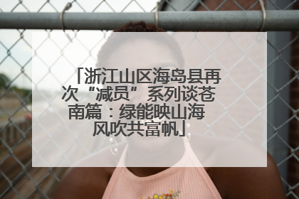 浙江山区海岛县再次“减员”系列谈苍南篇：绿能映山海 风吹共富帆