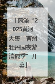 菏泽“2025黄河大集—曹州牡丹园夜游消夏季”开幕