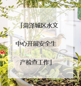 菏泽城区水文中心开展安全生产检查工作