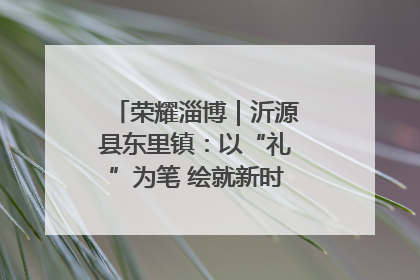 荣耀淄博｜沂源县东里镇：以“礼”为笔 绘就新时代乡风文明画卷