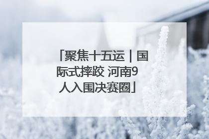 聚焦十五运｜国际式摔跤 河南9人入围决赛圈