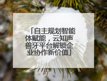 自主规划智能体赋能，云知声兽牙平台解锁企业协作新价值