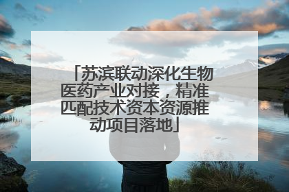 苏滨联动深化生物医药产业对接，精准匹配技术资本资源推动项目落地