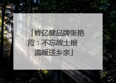 蜂亿健品牌张艳霞：不忘故土根 温暖送乡亲