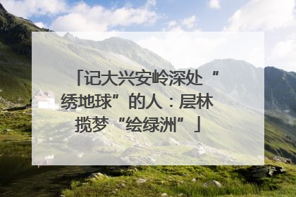 记大兴安岭深处“绣地球”的人：层林揽梦“绘绿洲”