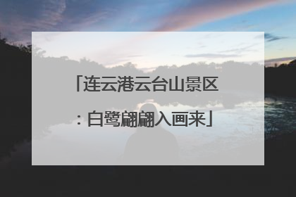 连云港云台山景区：白鹭翩翩入画来