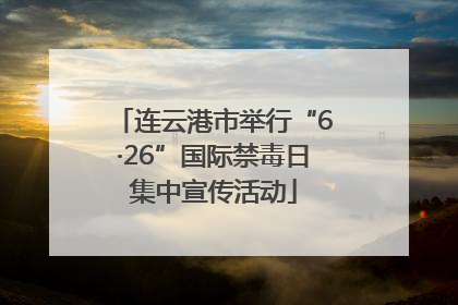 连云港市举行“6·26”国际禁毒日集中宣传活动