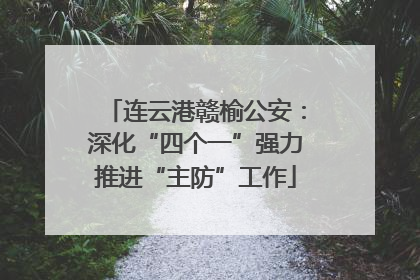 连云港赣榆公安：深化“四个一”强力推进“主防”工作