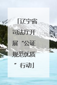 辽宁省司法厅开展“公证规范优质”行动