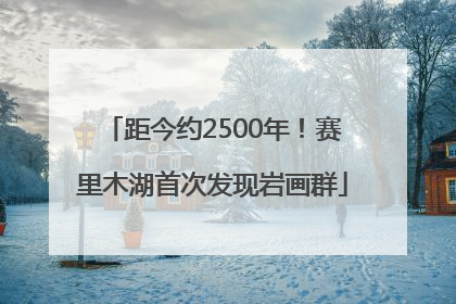 距今约2500年！赛里木湖首次发现岩画群