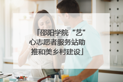 邵阳学院“艺”心志愿者服务站助推和美乡村建设