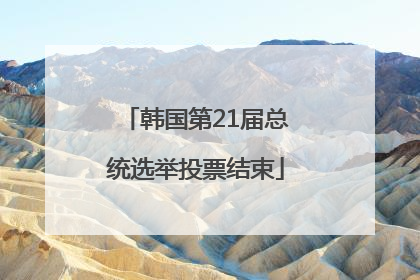 韩国第21届总统选举投票结束