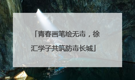 青春画笔绘无毒，徐汇学子共筑防毒长城