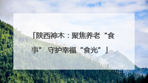 陕西神木：聚焦养老“食事” 守护幸福“食光”