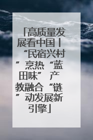 高质量发展看中国丨“民宿兴村”烹热“蓝田味” 产教融合“链”动发展新引擎