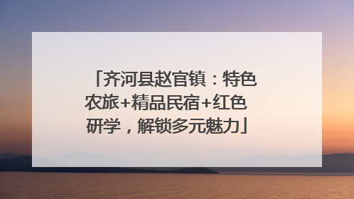 齐河县赵官镇：特色农旅+精品民宿+红色研学，解锁多元魅力