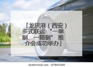 龙拱港（西安）多式联运 “一单制、一箱制” 推介会成功举办