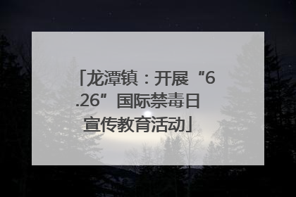 龙潭镇：开展“6.26”国际禁毒日宣传教育活动