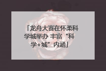 龙舟大赛在怀柔科学城举办 丰富“科学+城”内涵