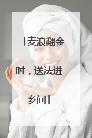 麦浪翻金时，送法进乡间
