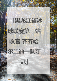 黑龙江省冰球联赛第二站收官 齐齐哈尔兰迪一队夺冠